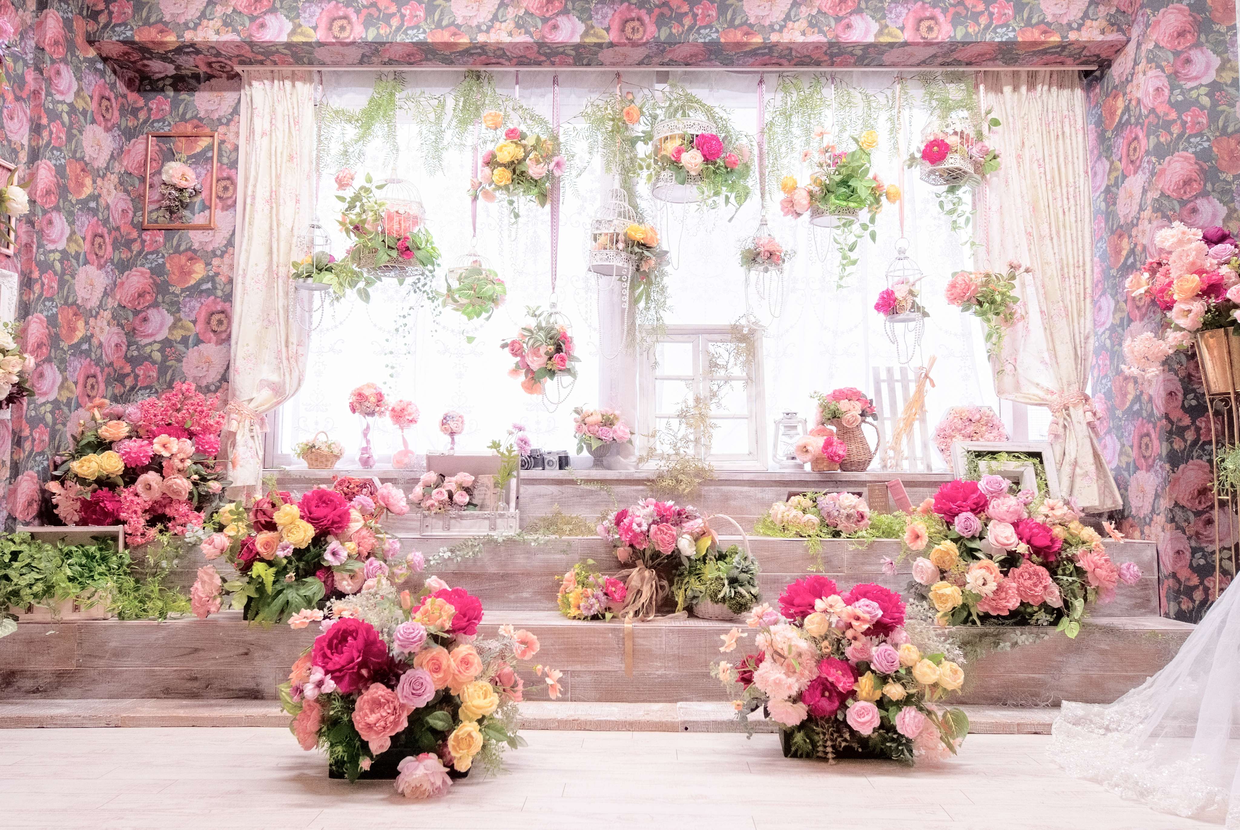 東京都新宿区の花を基調としたフォトスタジオ - マリースタジオ